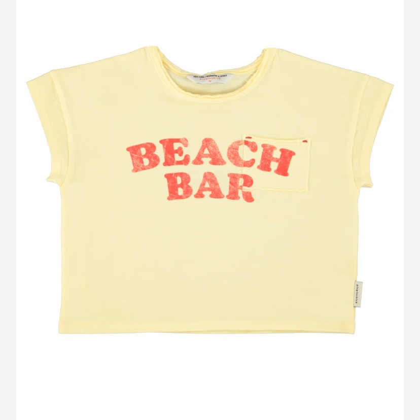 Kids' Pale Yellow 'Beach Bar' Graphic Tee